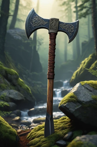 dane axe,pickaxe,hatchet,axe,throwing axe,tomahawk,a hammer,king sword,bowie knife,sward,broadaxe,stonemason's hammer,hunting knife,scabbard,druid stone,sword,ranged weapon,excalibur,blade of grass,quarterstaff,Conceptual Art,Sci-Fi,Sci-Fi 08