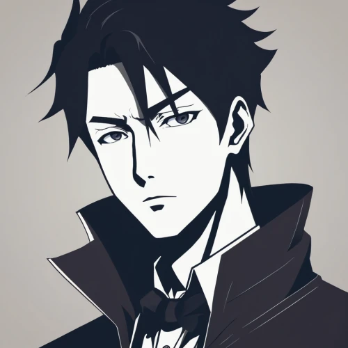 butler,yukio,black crow,crow,corvin,asagiri,detective,nightingale,black coat,robin,dark suit,groom,lance,male character,black raven,husband,crows bird,ren,black suit,katakuri,Illustration,Vector,Vector 01