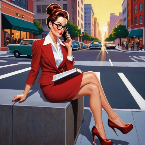 businesswoman,business woman,bussiness woman,receptionist,white-collar worker,woman holding a smartphone,business girl,woman sitting,business women,telephone operator,woman thinking,stewardess,cigarette girl,businesswomen,businessperson,retro woman,retro women,office worker,retro pin up girl,sprint woman,Illustration,American Style,American Style 05