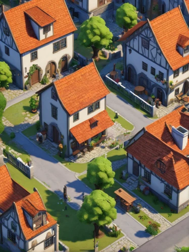 suburbs,suburban,escher village,blocks of houses,suburb,roofs,neighborhood,aurora village,houses,residential area,block of houses,house roofs,townhouses,homes,neighbourhood,small towns,villages,row of houses,houses clipart,housing,Illustration,Realistic Fantasy,Realistic Fantasy 42