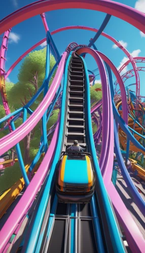 roller coaster,race track,coaster,amusement park,theme park,car hop,monorail,tubular bell,raceway,conveyor belt,light track,racetrack,slide down,rides amp attractions,amusement ride,crash-land,joyrider,colorful spiral,ball track,diamondoid,Conceptual Art,Daily,Daily 30