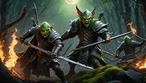 warrior and orc,patrol,massively multiplayer online role-playing game,aaa,splitting maul,druid grove,heroic fantasy,green dragon,elves,orc,northrend,druid,druids,cleanup,aa,elven forest,devilwood,blades of grass,green goblin,wall,Illustration,Realistic Fantasy,Realistic Fantasy 17
