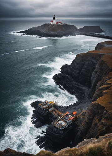 neist point,botallack mine,south stack,northern ireland,north cape,petit minou lighthouse,point lighthouse torch,electric lighthouse,lighthouse,red lighthouse,ireland,perranporth,gaztelugatxe,light house,galley head,headland,battery point lighthouse,crisp point lighthouse,shetland,light station,Illustration,Abstract Fantasy,Abstract Fantasy 18