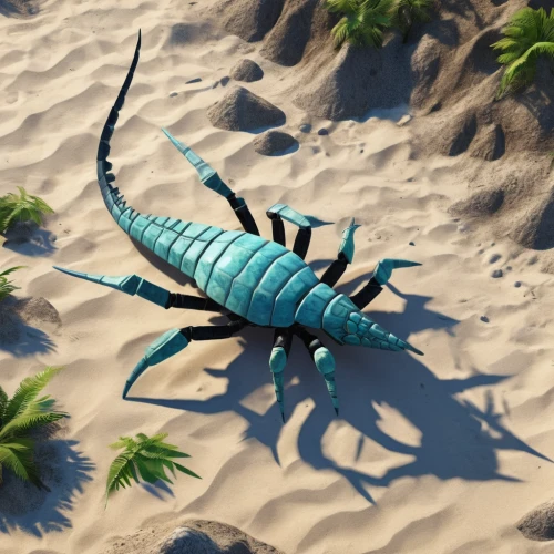 blue-winged wasteland insect,trilobite,arthropod,isopod,cretoxyrhina,desert locust,crustacean,zebra shrimp,scorpion,varanidae,pterois,cynorhodon,geoemydidae,blue devils shrimp,hairfinned silverfish,lissotriton,centipede,mantis shrimp,lamnidae,the beach crab,Art,Artistic Painting,Artistic Painting 46