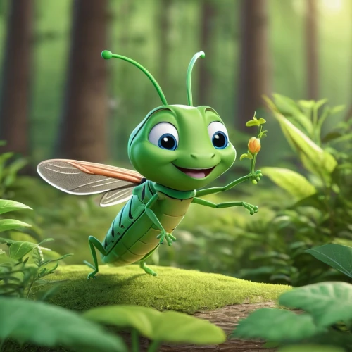 firefly,jiminy cricket,fireflies,insects,artificial fly,grasshopper,cupido (butterfly),flying insect,cute cartoon character,insect,aaa,scentless plant bugs,dragonflies and damseflies,winged insect,buterflies,mosquitoe,bugs,entomology,cricket-like insect,warble flies,Unique,3D,3D Character