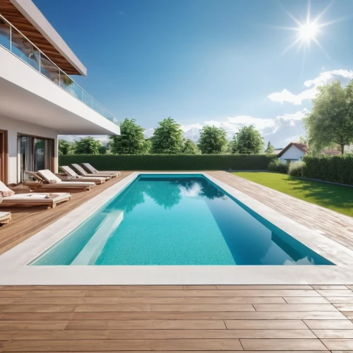 wooden decking,outdoor pool,3d rendering,pool house,luxury property,landscape designers sydney,landscape design sydney,holiday villa,dug-out pool,decking,roof landscape,pool water surface,infinity swimming pool,modern house,roof top pool,render,wood deck,summer house,home landscape,swimming pool,Photography,General,Realistic