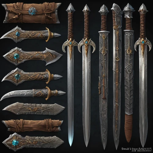 scabbard,swords,weapons,king sword,knight armor,hunting knife,collected game assets,ranged weapon,bowie knife,sword,quiver,tribal arrows,knives,serrated blade,armour,excalibur,staves,decorative arrows,heavy armour,arrowheads,Photography,Fashion Photography,Fashion Photography 26