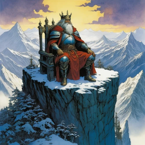 throne,the throne,thrones,heroic fantasy,king ortler,summit castle,castleguard,knight's castle,king arthur,knight pulpit,northrend,fantasy picture,camelot,thermokarst,glory of the snow,crown of the place,king wall,sentinel,dwarf sundheim,fantasy art,Illustration,Realistic Fantasy,Realistic Fantasy 04