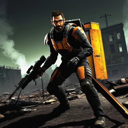 half life,shooter game,fallout4,action-adventure game,fallout,android game,man holding gun and light,mercenary,detonator,bolt cutter,steam release,agent 13,clash,background images,game art,background image,dewalt,fresh fallout,action hero,game illustration,Art,Artistic Painting,Artistic Painting 08