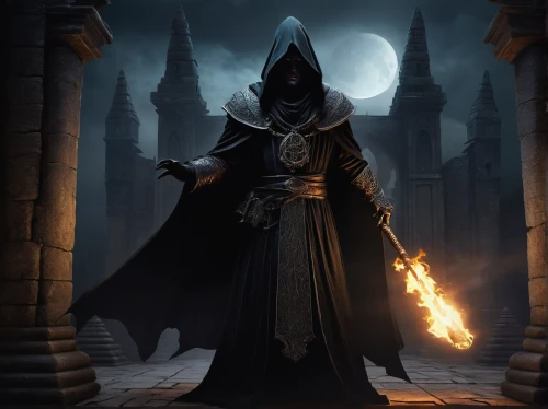 dodge warlock,hooded man,grimm reaper,flickering flame,magistrate,magus,undead warlock,grim reaper,mage,dark elf,sorceress,wizard,candlemaker,the abbot of olib,massively multiplayer online role-playing game,templar,prejmer,reaper,magic grimoire,death god,Conceptual Art,Daily,Daily 22