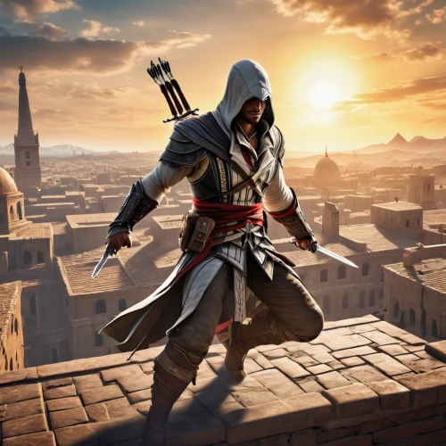 assassin,hooded man,assassins,templar,massively multiplayer online role-playing game,full hd wallpaper,mobile video game vector background,action-adventure game,the wanderer,witcher,game art,background images,karnak,cg artwork,game illustration,heroic fantasy,background image,sheik,the cairo,mercenary,Unique,Paper Cuts,Paper Cuts 04
