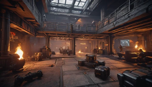 foundry,industrial hall,factory hall,metallurgy,mining facility,factories,the boiler room,refinery,warsaw uprising,forge,heavy water factory,industries,powerplant,warehouse,engine room,industrial,smelting,crucible,furnace,industrial ruin,Photography,General,Sci-Fi