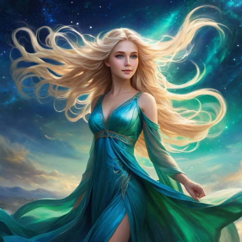 celtic woman,fantasy portrait,fantasy picture,elsa,fantasy art,fantasy woman,zodiac sign libra,the zodiac sign pisces,aurora,virgo,celtic queen,blue enchantress,heroic fantasy,zodiac sign leo,green mermaid scale,the enchantress,elven,horoscope libra,mermaid background,the snow queen,Illustration,Realistic Fantasy,Realistic Fantasy 01