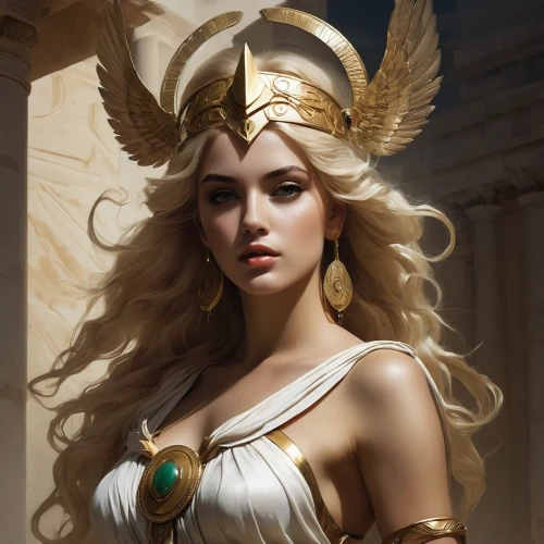 athena,priestess,goddess of justice,fantasy art,cleopatra,fantasy woman,fantasy portrait,ancient egyptian girl,sorceress,lady justice,cybele,aphrodite,laurel wreath,greek mythology,zodiac sign libra,golden crown,thracian,archangel,artemisia,headpiece,Conceptual Art,Fantasy,Fantasy 11