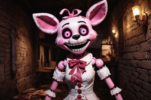 killer doll,butcher shop,pig,3d render,doll head,creepy clown,wind-up toy,doll's head,plush figure,swine,kawaii pig,horror clown,pubg mascot,piglet barn,suckling pig,puppet,jigsaw,bonbon,voo doo doll,the pink panther,Conceptual Art,Fantasy,Fantasy 31