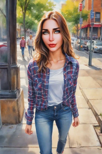 silphie,world digital painting,photo painting,olallieberry,custom portrait,oil painting,girl in a historic way,woman walking,portrait background,oil on canvas,city ​​portrait,pedestrian,lori,a pedestrian,ammo,artist portrait,woman at cafe,digital painting,girl in a long,art,Photography,Realistic