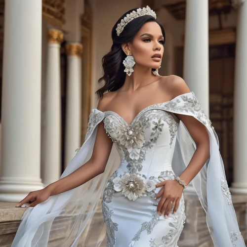 bridal clothing,bridal dress,quinceanera dresses,bridal jewelry,wedding dress train,wedding dresses,wedding gown,bridal,tiana,miss vietnam,bridal accessory,wedding dress,ball gown,social,hallia venezia,bridal party dress,debutante,diadem,silver wedding,bridal veil,Photography,General,Realistic