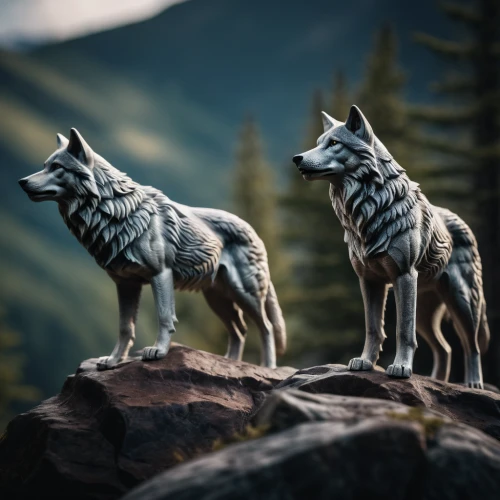 two wolves,wolves,wolf couple,canis lupus,huskies,wolf,wolf pack,european wolf,gray wolf,howling wolf,wolfdog,low poly,canidae,alaskan klee kai,low-poly,wolf hunting,howl,husky,wolf bob,woodland animals,Photography,General,Cinematic