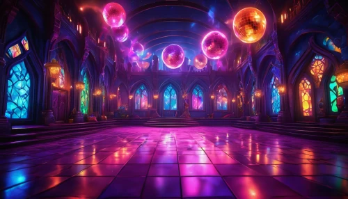 3d fantasy,haunted cathedral,cathedral,hall of the fallen,portal,blood church,3d render,sanctuary,illumination,colored lights,3d background,dungeon,fantasia,basilica,aisle,light effects,aura,temple fade,dungeons,colorful light,Illustration,Realistic Fantasy,Realistic Fantasy 38