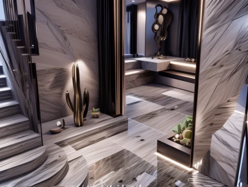 luxury bathroom,interior modern design,interior design,3d rendering,tile flooring,luxury home interior,hallway space,modern decor,ceramic floor tile,modern minimalist bathroom,metallic door,marble,room divider,ceramic tile,contemporary decor,floor tiles,interior decoration,glass tiles,penthouse apartment,polished granite