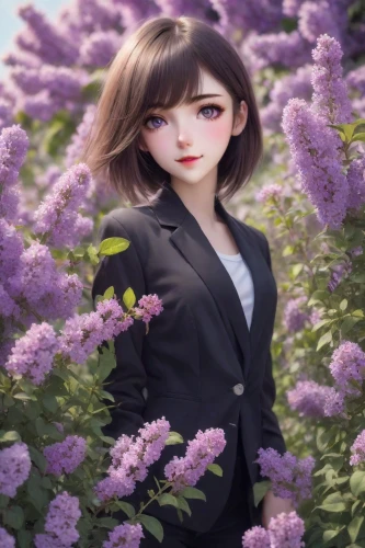 flower background,girl in flowers,japanese floral background,japanese sakura background,lilac bouquet,hydrangea background,beautiful girl with flowers,purple dahlia,holding flowers,purple dahlias,floral background,purple hydrangeas,portrait background,dahlia purple,purple flowers,hydrangeas,spring background,anemone purple floral,blur office background,springtime background,Photography,Realistic