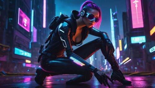 cyberpunk,electro,catwoman,cyber,neon,futuristic,neon light,neon lights,nova,mute,neon arrows,cyber glasses,hk,tracer,doberman,cg artwork,renegade,neon coffee,neon body painting,merc,Illustration,Realistic Fantasy,Realistic Fantasy 27