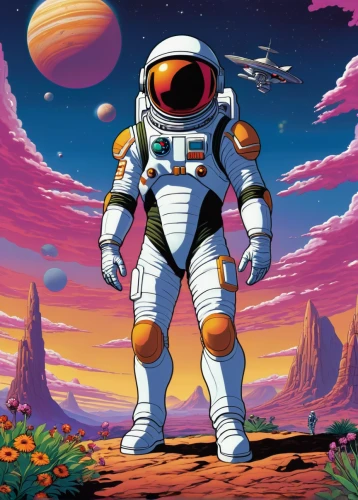 spacesuit,astronaut,space-suit,robot in space,space suit,astronaut suit,red planet,spaceman,martian,astronautics,mission to mars,spacefill,cosmos field,space voyage,cosmonaut,cosmos,astronira,planet mars,gas planet,aquanaut,Illustration,American Style,American Style 05