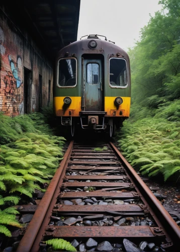 disused trains,british rail class 81,disused railway line,railtrack,abandoned rusted locomotive,rail traffic,railway,long-distance train,rail car,trains,railway track,goods train,railroad car,diesel locomotive,railroads,through-freight train,railroad,old train,railway line,abandoned train station,Conceptual Art,Oil color,Oil Color 18