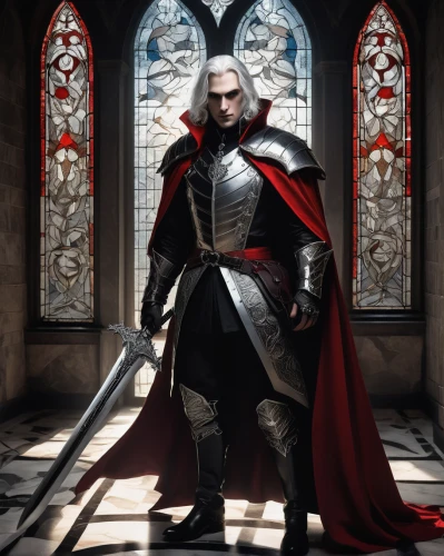 dracula,templar,male elf,witcher,cullen skink,nero,count,imperial coat,crusader,priest,the ruler,blood church,alaunt,male character,the archangel,bishop,high priest,gothic portrait,clergy,moulder,Art,Artistic Painting,Artistic Painting 39