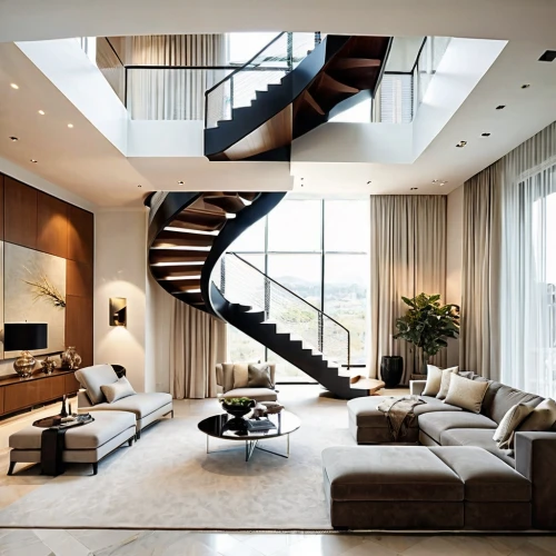 luxury home interior,modern living room,penthouse apartment,interior modern design,loft,living room,livingroom,modern style,modern decor,contemporary decor,great room,interior design,family room,beautiful home,luxury home,modern house,luxury property,modern room,crib,staircase,Photography,General,Realistic