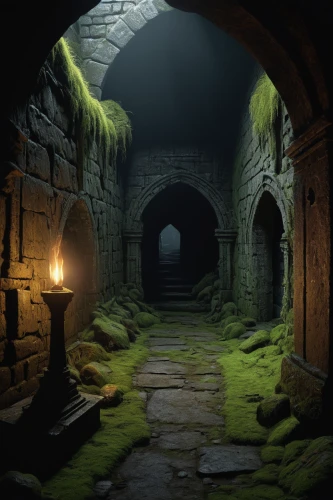dungeon,dungeons,hollow way,the mystical path,hall of the fallen,catacombs,threshold,crypt,mausoleum ruins,ancient city,3d render,underground,cartoon video game background,fantasy landscape,adventure game,the threshold of the house,ruins,ruin,collected game assets,backgrounds,Illustration,Black and White,Black and White 15