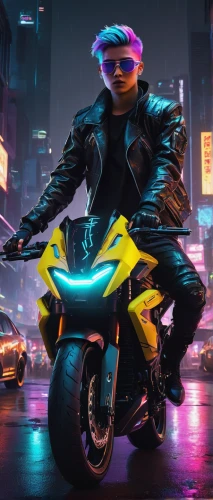 cyberpunk,electric scooter,motorbike,e-scooter,scooter,80s,abra,biker,motorcycles,electro,scooter riding,motorcycle,color rat,neon,motor scooter,scooters,80's design,party bike,motorcyclist,renegade,Illustration,Vector,Vector 02