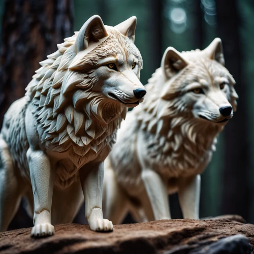 two wolves,wolf couple,wolves,wood carving,woodland animals,lionesses,wood art,european wolf,two lion,howling wolf,wolf,gray wolf,lions couple,forest king lion,canis lupus,canidae,carved wood,forest animals,wolf pack,huskies,Photography,General,Cinematic