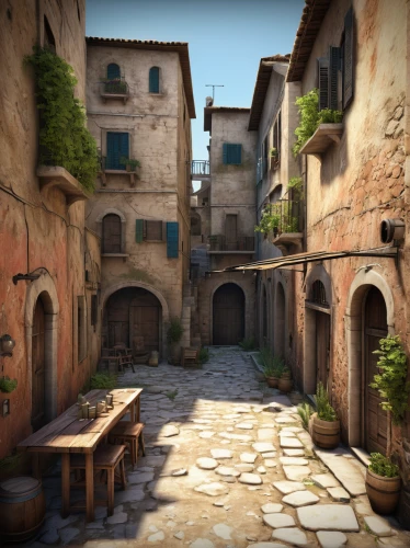 medieval street,medieval town,cobblestone,narrow street,volterra,cobble,the cobbled streets,alleyway,courtyard,old linden alley,alley,townscape,medieval architecture,rome 2,old city,the old town,souk,tuscan,rustico,old town,Art,Artistic Painting,Artistic Painting 35