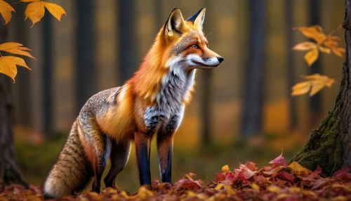 garden-fox tail,red fox,a fox,cute fox,vulpes vulpes,fox,adorable fox,south american gray fox,redfox,fox stacked animals,patagonian fox,grey fox,autumn background,little fox,fox hunting,foxes,forest animal,child fox,autumn forest,fall animals,Illustration,Realistic Fantasy,Realistic Fantasy 45