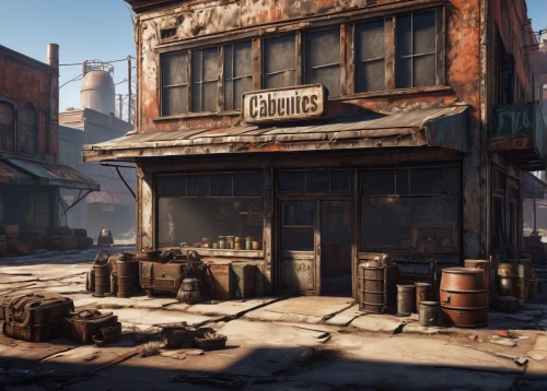 virginia city,fallout4,deadwood,junkyard,tavern,wild west,marketplace,wild west hotel,salvage yard,shipyard,old linden alley,auto repair shop,merchant,old town,ghost town,ship yard,castle iron market,flea market,drinking establishment,wasteland,Illustration,Paper based,Paper Based 04