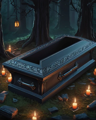 coffins,coffin,casket,funeral,resting place,music chest,grave jewelry,life after death,hathseput mortuary,burial ground,graveyard,funeral urns,graves,memento mori,tombstones,last rest,grave light,tombstone,mourning,sepulchre,Unique,3D,Isometric