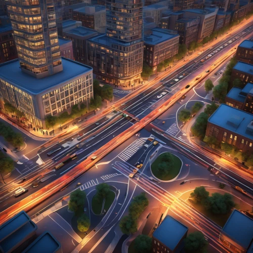 city highway,urban development,hafencity,smart city,business district,city blocks,urban design,light trail,3d rendering,city scape,urbanization,light trails,traffic management,urban landscape,highway lights,pedestrian lights,intersection,traffic circle,evening city,evening traffic,Illustration,Children,Children 05