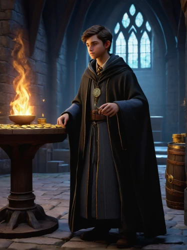candlemaker,candle wick,flickering flame,cauldron,potions,hearth,smouldering torches,apothecary,brazier,dwarf cookin,tinsmith,feuerzangenbowle,candle flame,candlemas,mage,fire master,divination,flagon,tyrion lannister,potter's wheel,Conceptual Art,Oil color,Oil Color 02