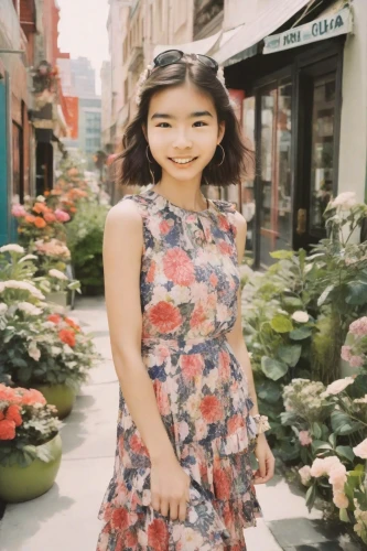 vintage asian,floral dress,floral skirt,flower background,floral background,beautiful girl with flowers,floral,geum,asian girl,girl in flowers,vintage floral,japanese idol,japanese floral background,hanbok,asian woman,korean,asia girl,flowery,asian,azalea,Photography,Polaroid