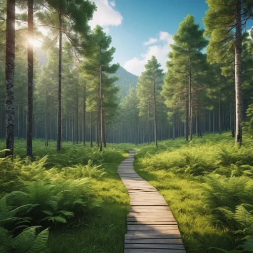 forest path,forest background,coniferous forest,forest landscape,wooden path,temperate coniferous forest,cartoon video game background,green forest,landscape background,tropical and subtropical coniferous forests,fir forest,pine forest,aaa,forest walk,hiking path,forest,spruce forest,forests,forest road,wooden track,Photography,General,Realistic