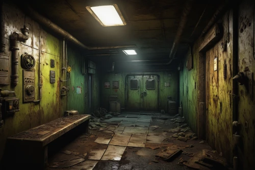 creepy doorway,penumbra,abandoned room,asylum,hallway,the morgue,fallout shelter,decay,basement,live escape game,lost place,blind alley,lostplace,dormitory,disused,abandoned place,derelict,cold room,rooms,lost places,Conceptual Art,Fantasy,Fantasy 15