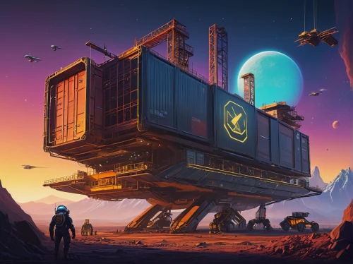 container freighter,sci fiction illustration,sci - fi,sci-fi,scifi,factory ship,sci fi,mining facility,science fiction,cargo containers,ship releases,space port,space ships,science-fiction,cg artwork,futuristic landscape,the hive,space art,research station,industries,Photography,Fashion Photography,Fashion Photography 08