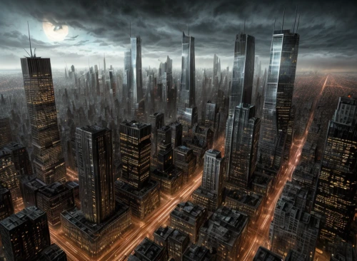 black city,destroyed city,metropolis,dystopian,post-apocalyptic landscape,futuristic landscape,sci fiction illustration,urbanization,apocalyptic,city cities,high-rises,sci fi,post apocalyptic,city scape,urban development,futuristic architecture,metropolises,fantasy city,sci - fi,sci-fi