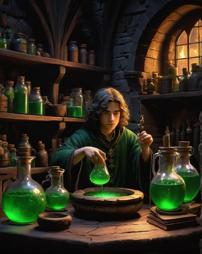 potions,candlemaker,potion,apothecary,alchemy,potter's wheel,hobbiton,reagents,watchmaker,potter,chemist,distillation,tinsmith,cauldron,wizardry,absinthe,magical pot,hogwarts,divination,the wizard,Conceptual Art,Daily,Daily 09