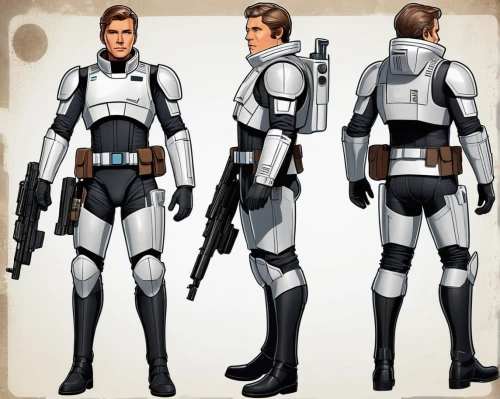 clone jesionolistny,limb males,costume design,cg artwork,stormtrooper,imperial coat,luke skywalker,republic,male character,actionfigure,concept art,droid,heavy armour,storm troops,action figure,lando,harnesses,imperial,the sandpiper general,federal army,Unique,Design,Sticker