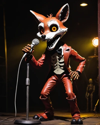 musical rodent,mascot,microphone stand,the mascot,mic,crash-land,crash,singing,performer,anthropomorphized animals,miguel of coco,karaoke,cabaret,backing vocalist,furta,child fox,chimichanga,string puppet,microphone,kit fox,Photography,Documentary Photography,Documentary Photography 35