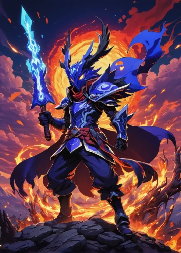 dane axe,fire background,cg artwork,dark-type,yi sun sin,wind warrior,etna,fire master,dragon slayer,dusk background,magus,dragon li,swordsman,wiz,fire kite,fire devil,haegen,destroy,edit icon,dragoon,Illustration,American Style,American Style 06