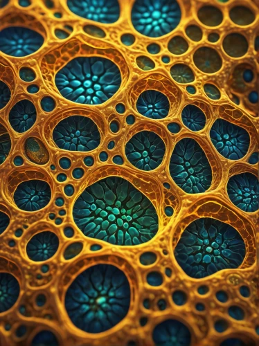cellular,honeycomb structure,trypophobia,pollen,cell structure,mandelbulb,honeycomb,building honeycomb,mitochondrion,cells,fractals,honeycomb grid,fractals art,coral,algae,intricate,mitochondria,fractal,macro world,coral-spot,Illustration,American Style,American Style 08