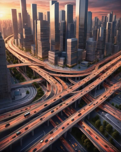 automotive navigation system,city highway,smart city,urban development,transport and traffic,infrastructure,urbanization,highway roundabout,transport hub,freeway,traffic congestion,traffic management,city cities,n1 route,the transportation system,urban design,cities,city scape,overpass,traffic jams,Art,Classical Oil Painting,Classical Oil Painting 35